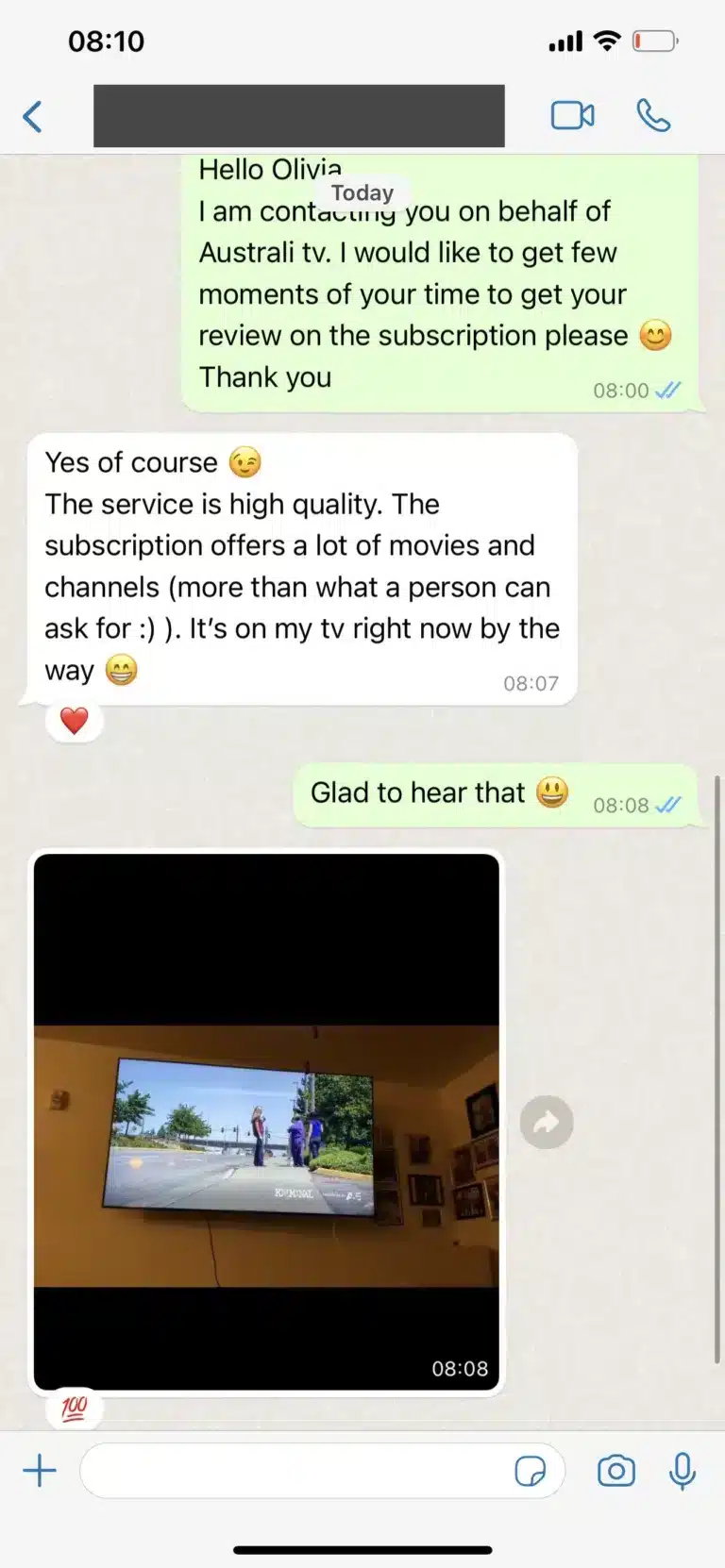 Nöjd Nordic IPTV-kund omdöme - Hög kvalitet